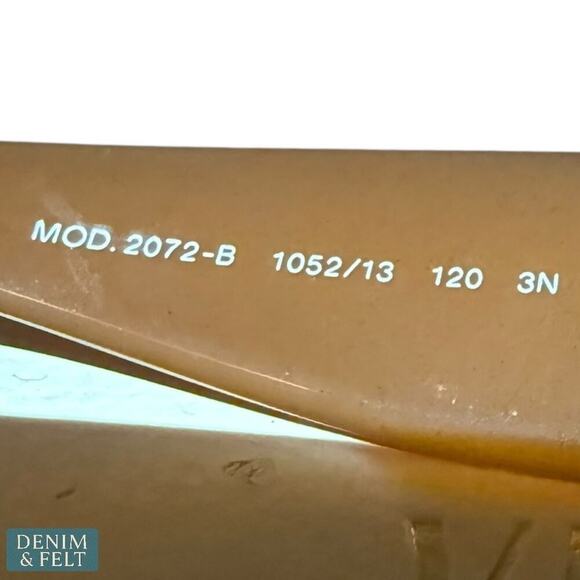 Versace 2072-B 1052/13 Shield Sunglasses Brown Gold Greca Logo Italy 120mm - Picture 13 of 15